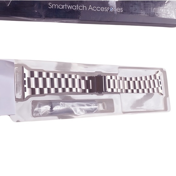 HP 🔥 iiteeology Stainless Steel Link Band for Apple Watch 44mm‎ SE/Series 6 5 4 - Picture 2 of 4
